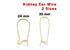 14k Gold Filled Kidney Ear Wire, (GF-704)